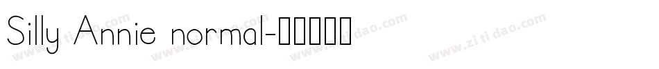 Silly Annie normal字体转换